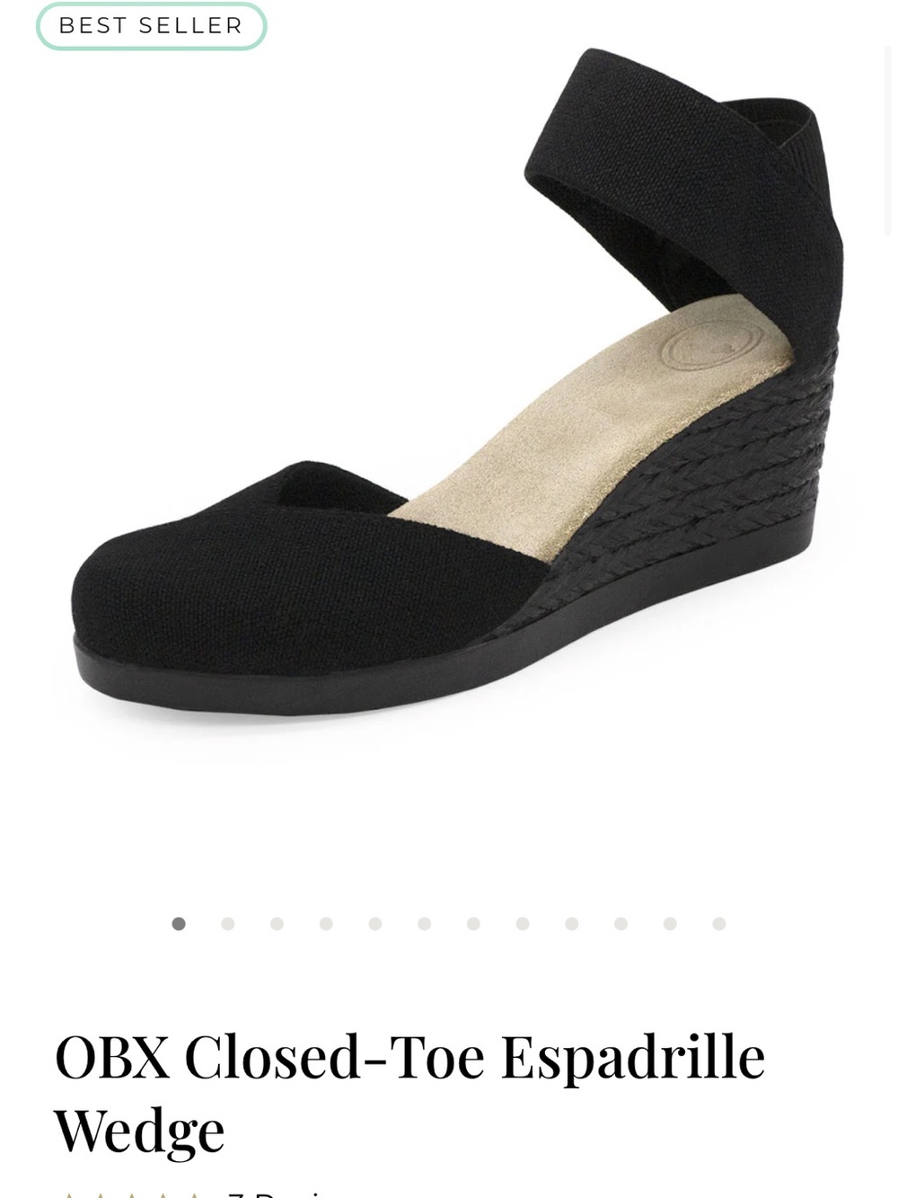 Charleston Shoe Co. Black Espadrille Wedges